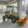 Máquina Barredora y Empujadora de Nieve para Carreteras Totalmente Hidráulica de Empuje Manual, Tipo Montable, Multifuncional, Máquina Limpiadora y Lanzadora de Nieve para Carreteras Comunitarias