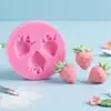 Molde de Silicona con Forma de Fruta DIY Fresa Piña Uva Decoración de Pastel Molde de Resina