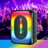 Altavoz Bluetooth Inalámbrico Portátil Karaoke en Casa Exterior Volumen Alto Cuadrado Danza Bolso de Mano Tarjeta Disco U Audio