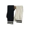 Calcetines de Verano para Mujer Ultra-finos Transpirables de Malla Hueca Calcetines Apilados Calcetines Largos a Rayas JK Negros Hasta la Rodilla