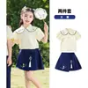 61 Figurinos de Apresentação Infantil, Uniformes de Ensino Fundamental, Uniformes de Recitação e Coro, Uniformes de Jardim de Infância, Hanfu Estilo Chinês, Uniformes Escolares de Verão