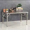 Uma Mesa Dobrável de Aço Inoxidável Essencial para Acampamento e Churrasco, com Alto Valor Estético, Forte Portabilidade e Montagem Rápida