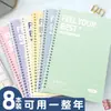 Cuaderno de Espiral Grueso para Estudiantes A5 Rayado Horizontal Diario Ins de Aspecto Elevado A5 Estudiante de Secundaria Libro para Examen de Admisión de Posgrado