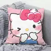 Almohada Hello Kitty Hallokitty Cojín Lindo de Dibujos Animados Corazón de Niña Cojín para Sala de Estar Sofá Oficina Almohada para Descanso de Almuerzo