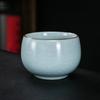 Taza de té de horno Ru hecha a mano de Li Bin, taza maestra, taza individual, taza de té de cerámica, taza de té, juego de té de kung fu de porcelana Ru celadón