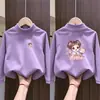 Camiseta de Manga Larga con Cuello Medio Alto para Niñas, Ropa Interior Térmica Elegante De Rong para Niños, Nueva Camiseta Cálida de Otoño/Invierno