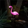 Luzes Solares para Pátio Flamingo Luzes para Jardim Gramado Varanda Externa Impermeável Decoração de Pátio Iluminação de Animal para Atmosfera