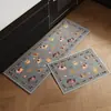Felpudo para Piso de Cocina Dachshund Dopamina Uso Doméstico Absorbente de Agua Secado Rápido Lino Tira Larga Fácil Cuidado Antideslizante