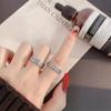 Anillo de Plata de Ley S925 Quusheng Thirteen Yao Open Mahjong Marca Win Dios de la Suerte Transferencia de Fortuna Anillo de Cola de Boca Viva Viejo