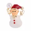 Novos Broches da Série de Natal: Sinos de Boneco de Neve Fofos, Decorações de Roupas da Moda, Broches para Festa de Natal