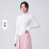 Ropa de Yoga para Mujer Chaqueta Deportiva de Cuello Alto Adelgazante Tacto Nude Transpirable Escote Anti-Fricción Fina y Duradera de Una Pieza Ceñida a la Cintura