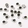 9*6mm 16 Colores Aleación Incrustada de Diamantes DIY Piedra Estrella Piedra de la Suerte Colgante Collar Pulsera Accesorios de Joyería Hecho a Mano