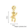 Estilo Minimalista Acero Inoxidable Circonita Colgante Pulsera Collar DIY Combinación Libre Versátil para Mujer Commuter Joyería de Lujo Ligero