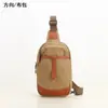 Nova Bolsa de Peito Unissex Tendência Moda Casual Bolsa de Ombro Versátil Esportes ao Ar Livre Transversal Bolsa de Couro Genuíno