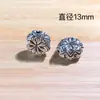 Estilo retrô tian liga de ferro diamante octogonal espaçador contas espaçador cristal acessórios pulseira colar componentes para miçangas