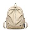 Mochila Escolar para Estudiantes Transfronterizos Diseño Plisado Estilo Japonés Mochila de Campus con Logotipo Imprimible Mochila Casual de Viaje para Mujer