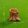 Micro-Paisagem Criativa Fofo Esquilo Pequeno Tronco de Árvore Decoração de Jardinagem Acessórios de Decoração DIY Enfeites de Carro Mini