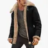 Jaqueta Suede Couro Sintético 2023 Website Autônomo Suede Pele Artificial Casaco Engrossado Jaqueta Masculina Chegada de Inverno
