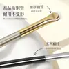 Pincel Delineador Ultra Delgado de 0.18 con Forma de Media Luna y Punta Plana Extremadamente Fina para Definir Detalles Debajo de los Ojos, Adecuado para Principiantes