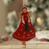 Pingente de sino de natal vintage boneco de neve de ferro velho pingente de sino decoração de árvore de natal pingente enfeite de natal