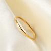 Anillo Mobius de 1 mm Tricolor Acero de Titanio Pulido Oro de 18 Quilates Versátil para Pareja Simple de Acero Inoxidable Venta al por Mayor para Mujeres