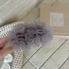 Nuevo Pasador de Plátano de Flor de Organza Pinza de Garra Pinza para el Cabello Simple Pinza para el Cabello de Alta Calidad Pinza Coreana de Temperamento para Cola de Cabello Accesorio para el Cabello Mujer