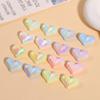 Cuentas de aurora de colores con agujero recto para amor, aretes acrílicos hechos a mano para bricolaje, material para collares, accesorios de joyería, venta al por mayor