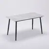 Mesa de Jantar de Ardósia de Luxo Nórdico para Casa Apartamento Pequeno Moderna Simples Fornecedor Direto Fábrica Vários Tamanhos de Mesa