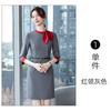 Vestido Profissional Feminino Primavera e Outono Traje de Trabalho Temperamento Estilo Estrangeiro Ferramenta de Recepção de Beleza Médica Roupa de Trabalho Feminina para Salão de Beleza