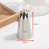 Boquilla Grande de Acero Inoxidable 304 de Grado Alimenticio con 6/8/10 Dientes para Crema, Galletas que se Derriten en la Boca y Esenciales para Hornear DIY