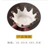 Estilo INS Collar de Lujo Ligero Anillo Caja de Almacenamiento de Joyería Portavelas de Vidrio con Corona en Relieve Decoración con Trazos Dorados Adornos