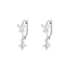 Brincos de Prata Esterlina S925 Borboleta com Zircônia Inlaid Super Fada para Mulheres, Brincos Delicados e Doces, Tendência de Brincos Estilo Coreano Moderno e Simples