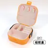 Joyero portátil para anillos, joyas, collares, pintalabios, caja de almacenamiento de plástico PP multifunción para llevar en el equipaje de mano.
