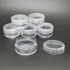 Botella pequeña de muestra cosmética de 5 ml, material de embalaje cosmético de 10 ml, caja transparente vacía para uñas DIY en stock