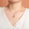 Yuebao Joyería Jade Hetian Natural Plata de Ley S925 Chapado en Oro Sodalita Bolsa de la Suerte Cuentas Redondas Joyería de Lujo Ligero Diseño de Moda Colgante