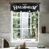 1 peça Cortina Curta Floral Multicolorida Cortina de Cozinha Meia Cortina Transfronteiriça Halloween Janela Pequena Decorativa Poliéster Algodão