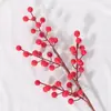 Flores secas, Frutas vermelhas, Frutas da fortuna, Acácia, Feijão vermelho, Flores artificiais, buquê, Eucalipto, Folhas de ginkgo, Sala de estar, Decoração de chão, Arranjos florais
