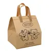 Bolsas isolantes personalizadas para bolos para assar, bolsas tote isolantes para bolo e chá de leite, sacolas de TNT para bolo com impressão de logotipo