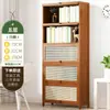 Estantería de Oficina de Madera Maciza de Múltiples Niveles para Almacenamiento Interior en el Hogar con Puerta Estantería para Libros Armario de Almacenamiento para Sala de Estar Estudiante Armario de Almacenamiento