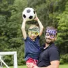 Decoraciones para Partido de Fútbol del Mundial Gafas Aficionados Animando Accesorios para Fotos Jarra de Cerveza Marco de Gafas con Letras de Fútbol