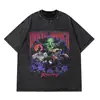 Camiseta con Estampado de Pain de Anime para Hombre Retro Lavada 100% Algodón Puro Camiseta Superior Camiseta Harajuku Estilo Callejero 2023