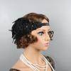 Diadema de Plumas de los Años 20 Tocador Tocador de Mascarada Diadema de Plumas Diadema Gatsby