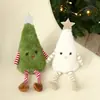Nuevo producto transfronterizo: Decoraciones de Navidad, adorables figuritas de árbol de Navidad de peluche, adornos de muñeco para fiestas en casa