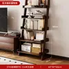 Estantería de Madera Maciza para Sala de Estar en Casa, Estantería de Piso de Múltiples Niveles, Gabinete Lateral para Soporte de TV, Estante de Almacenamiento Multicapa