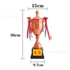 Vela Metal Oro Plata Bronce Trofeo de Premio Reunión Deportiva Baloncesto Fútbol Reunión Deportiva Medalla de Competición Sin Tapa Con Tapa Imprimir Logotipo