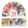 Conjunto de Cartas de Prática de Mindfulness e Cura Modelo 36 Transfronteiriço Cartas de Autocuidado Cartas-Estímulo para Relaxamento Físico e Mental