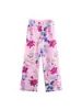 2025 Estilo Europeo y Americano Transfronterizo Patrón Floral Transfronterizo Amazon Verano Top Corsé con Cinturón + Pantalones