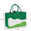 Bolsa Tote Simples de Grande Capacidade, Bolsa de Mão Tendência, Design Leve de Pico de Montanha, Color Blocking, Bolsa de Mão Fashion e Versátil