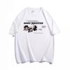Diseño Sense Nicho Letra Estampada Top de Pareja Verano para Hombre Ins Camiseta de Algodón Puro Manga Corta 2024 Camiseta Estilo Hong Kong