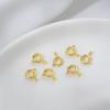 Chapado en Cobre 14K Oro Real Conservador de Color Hebilla de Resorte Hecho a Mano DIY Hebilla para Collar de Perlas Accesorios para la Cabeza Cierre de Langosta Hebilla de Resorte Venta al por Mayor